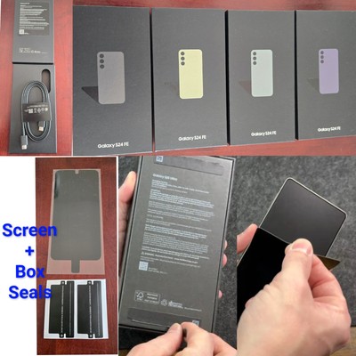 Samsung Galaxy S24 FE S23 FE Empty Box Retail Box Cable+Plastic Seal