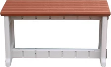 Leisure Accents 36"x20" Bench (Redwood/Warm Grey)