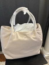 Mark And Graham VEGAN LEATHER RUCHED TOTE, NEW!