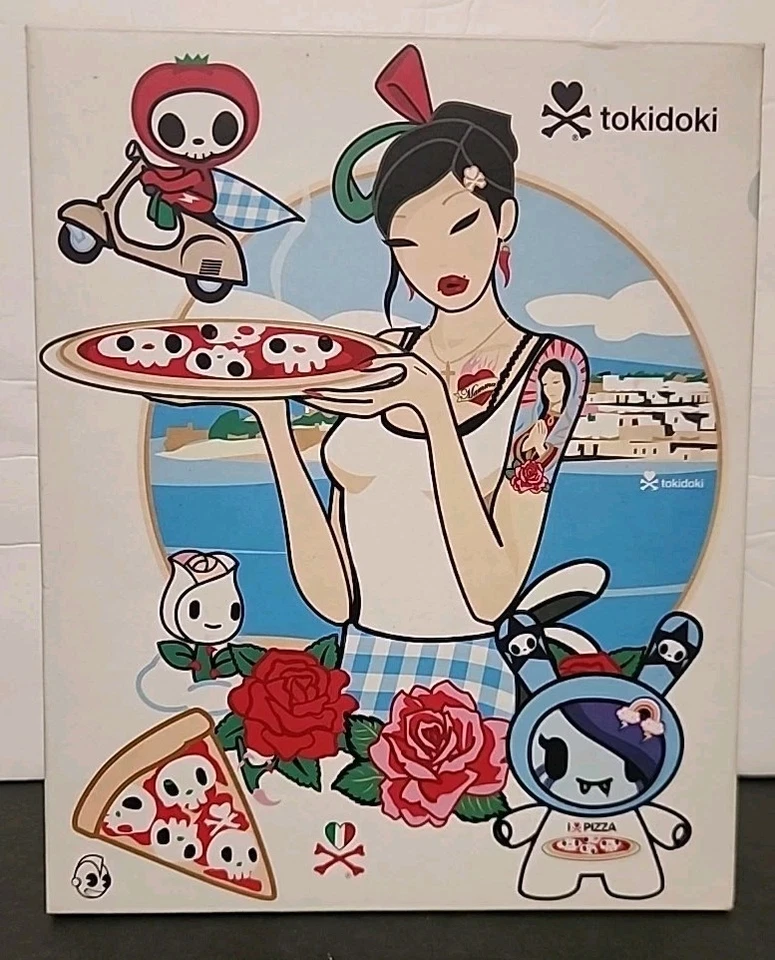Kidrobot Tokidoki 8” I Love Pizza 8" Dunny Limited Edition 2008 RARE SDCC - Image 2 of 4