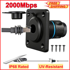 Waterproof Pass Through RJ45 Wall Socket for Starlink Gen3 for RV Camper Trailer