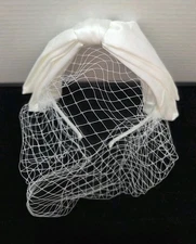 Kristin Ess Hair Veil Headband Bridal White Vintage Inspired Bride New In Box