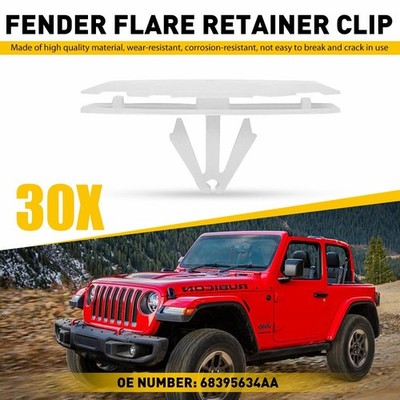 30Pcs Fit Wrangler Jeep JL 2018-2020 Gladiator 2020 Fender Flare Retainer Clips