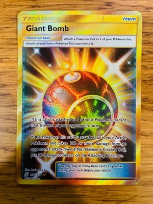 NEAR MINT! Riesenbombe (251/236) Unified Minds Gold Full Art Pokemon Karte!