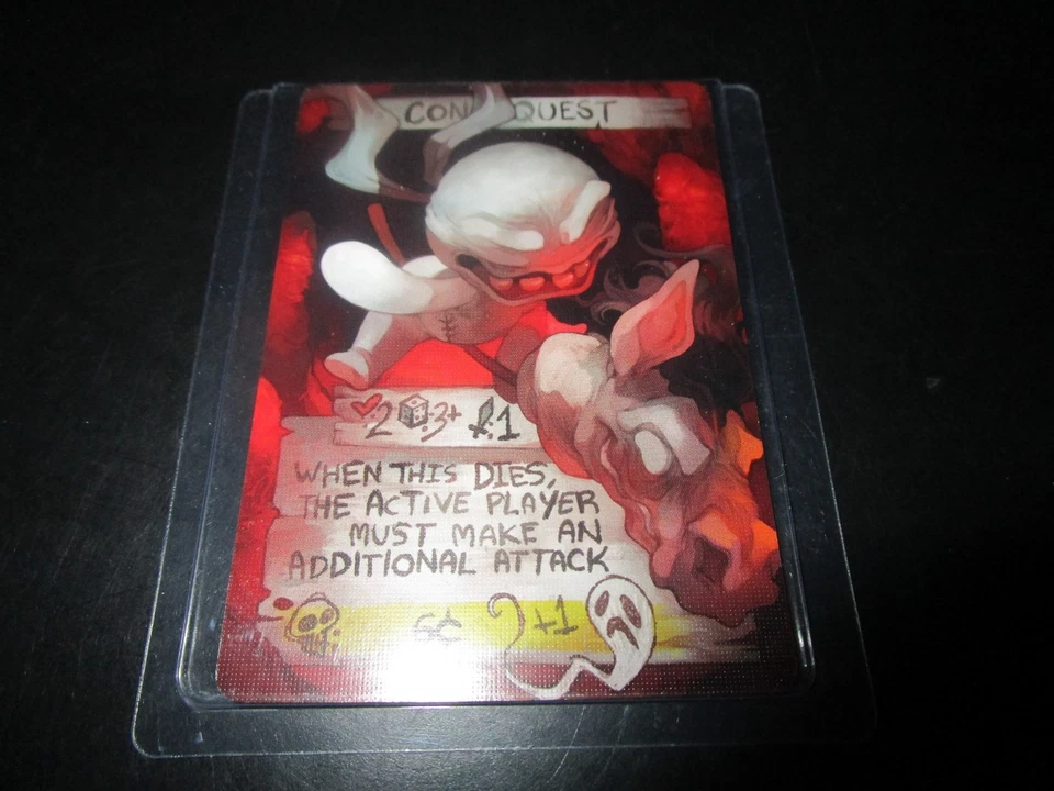 The Binding of Isaac Four Souls Requiem Alt Art CONQUEST Promo Card - Image 2 of 2
