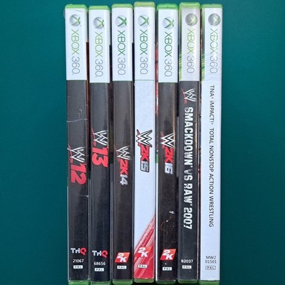 Xbox 360 WWE 12, 13, 2K14, 2K15, 2K16, Smackdown Vs Raw, TNA Impact