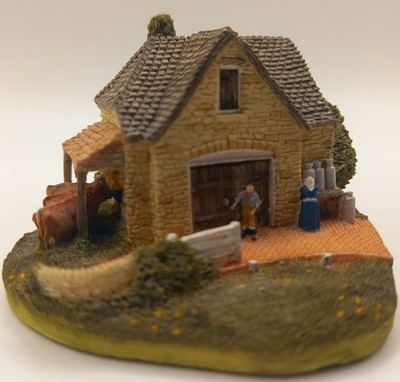 Spur Z Maßstab 1:220 Modell Dorf Melkscheune Eisenbahn Lok Zug Diorama