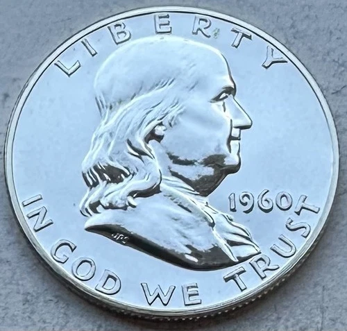1960 Proof Franklin Half Dollar 90% Silver-INV#8439