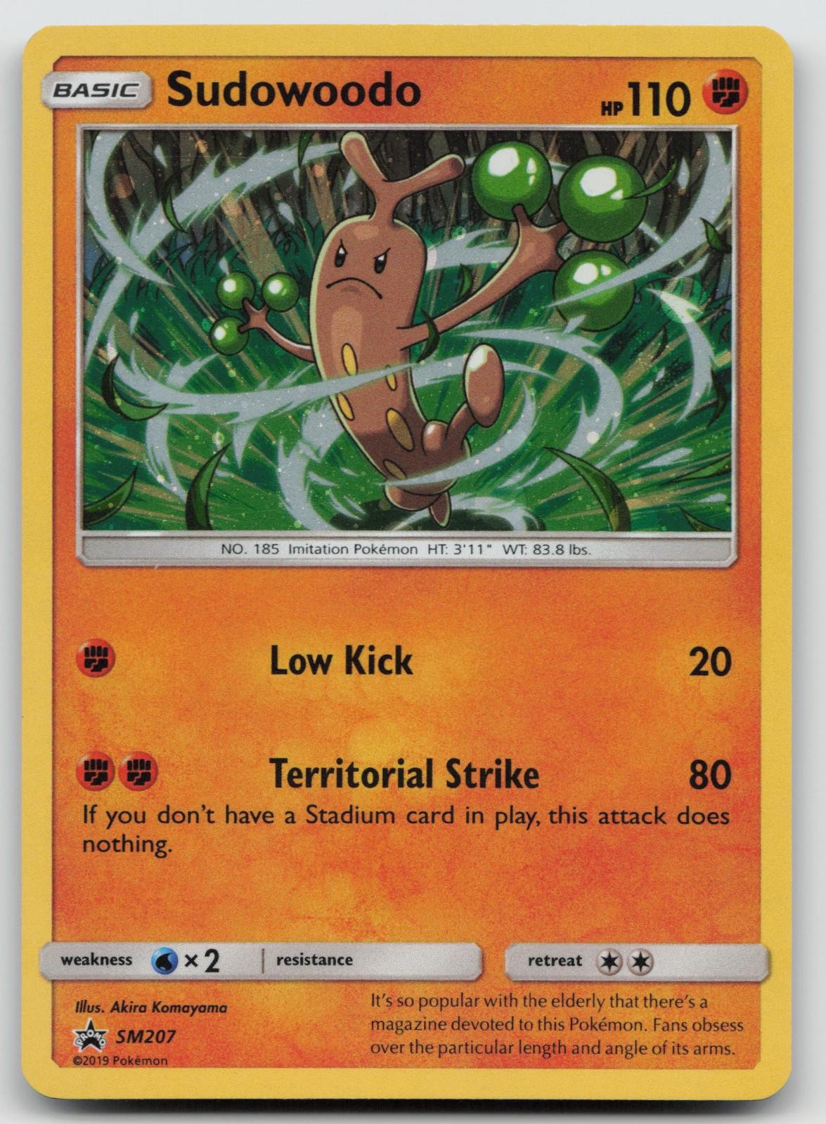 Sudowoodo - SM207 Holo LP Sun & Moon Promo Pokemon
