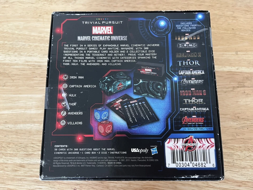 Trivial Pursuit: Marvel Cinematic Universe (MCU) Data Archive Volume 1 Game - Image 4 of 4