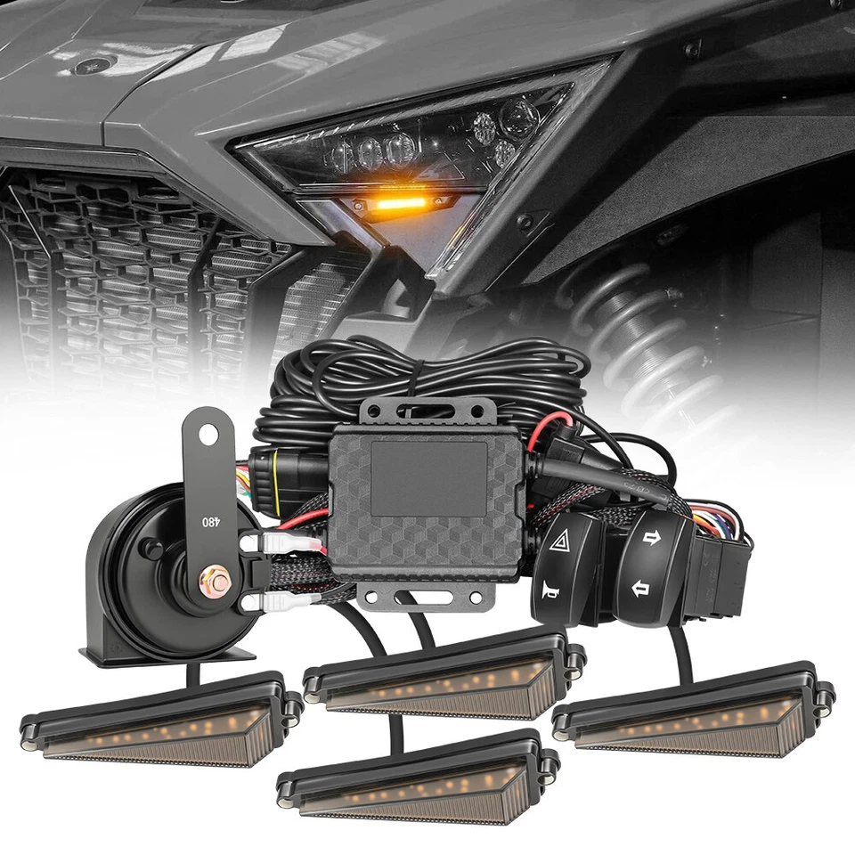 Kit de bocina de señal de giro legal Plug and Play Street para Polaris Ranger 500 900 xp Foto 3 de 4