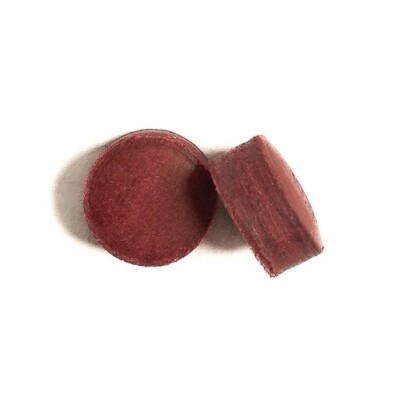 New Super Pro Red Water Buffalo Laminated Pool Cue Tips - Medium Hard Tip - 50X