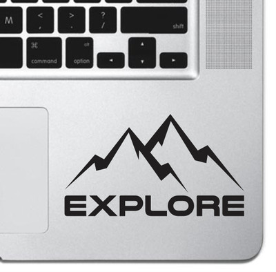 Explore Vinyl Sticker Keyboard MacBook Pro Air Decal Inspirational Text Laptop