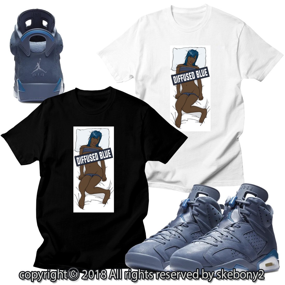 jordan 6 diffused blue outfit