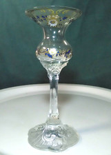Rosenthal Glas Classic Rose Leuchter Vase Kerzenhalter Monbijou handbemalt
