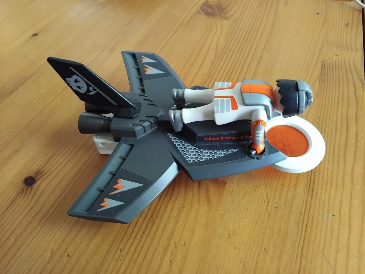 Playmobil 4877 Top Agent Detektorjet und Wasserjets mit zwei Figuren A