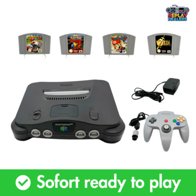 Nintendo 64 Set - Sofort spielbereit - Konsole + Controller + Spiel nach Wahl