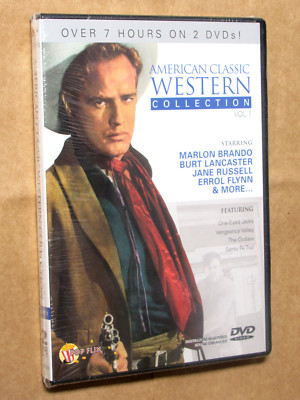 American Western Collection NEW Dvd Box Set The Outlaw/Santa Fe Trail + FREE