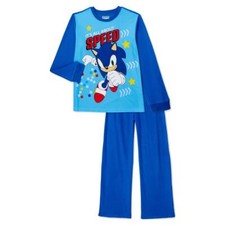 Boys Girls Child SONIC the HEDGEHOG Brushed Jersey Pajamas Size Medium 8 NWT