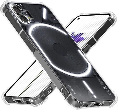 BNBUKLTD® Fits Nothing Phone (1) Case Clear Silicone Slim Shockproof Gel Cover