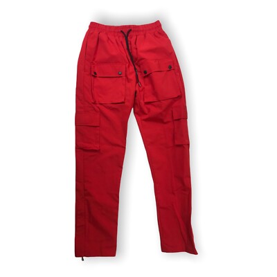 Hudson Outerwear 100% AUTHENTIC  Men's Wind Breaker track pants Size 32 Red