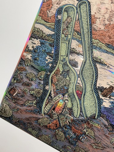 Trey Anastasio Poster Red Bank NJ 2025 Siebdruck signiert AP offizielle Folie Phish - Bild 12 von 16