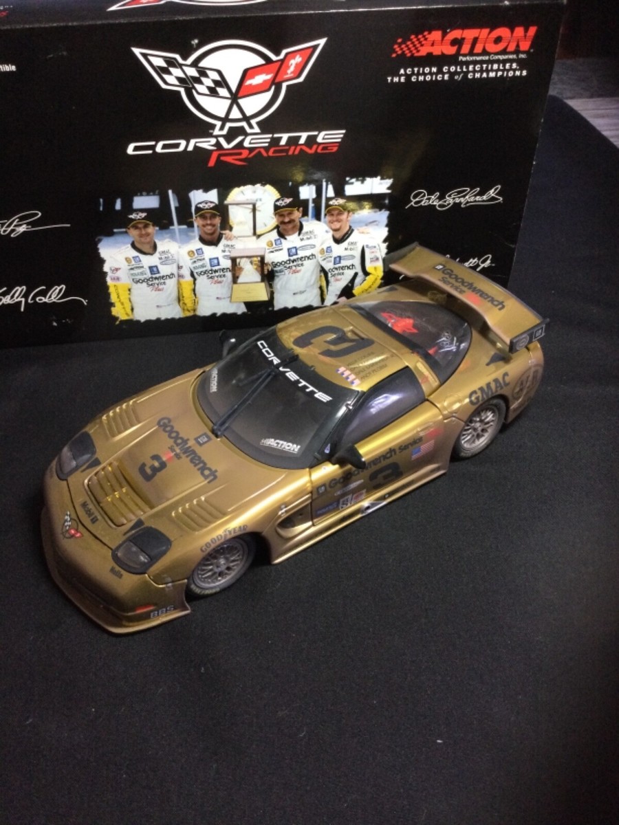 2001 Action Earnhardt #3 Gold Goodwrench Corvette C5R 1/18 DIECAST