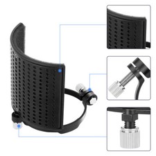 Professional Microphone Isolation Shield, Filter, Studio Mic Sound Absorbing 