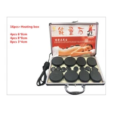 Natural Cold-hot SPA Energy stone Essential Oil Hot Massage Stone + Heater box Y