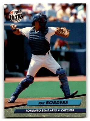 1992 Ultra #144 Pat Borders    Toronto Blue Jays Baseball Cards NM Near ID:55756