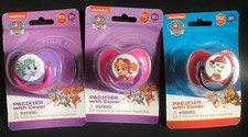 NEW  NICKELODEON PAW PATROL PACIFIER WITH COVER  CHOOSE 1 or ALL 1 SHIP