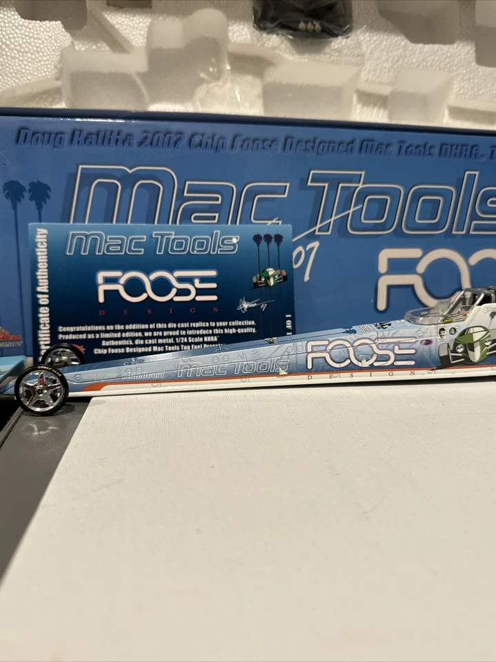 Racing Champions Doug Kalitta CHIP FOOSE 1:24 Diecast DRAGSTER RARE 1/1254 Mac - Image 4 of 4