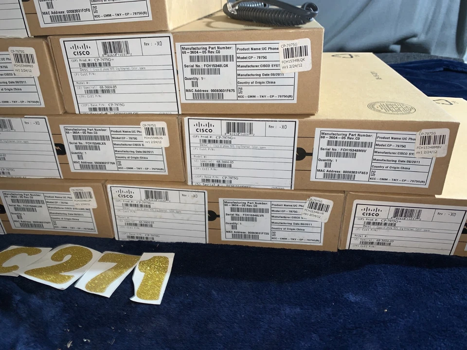 Lote de 10 teléfonos IP Cisco CP-7965G - Nuevos sellados con teléfonos | Oferta comercial VoIP Foto 3 de 4