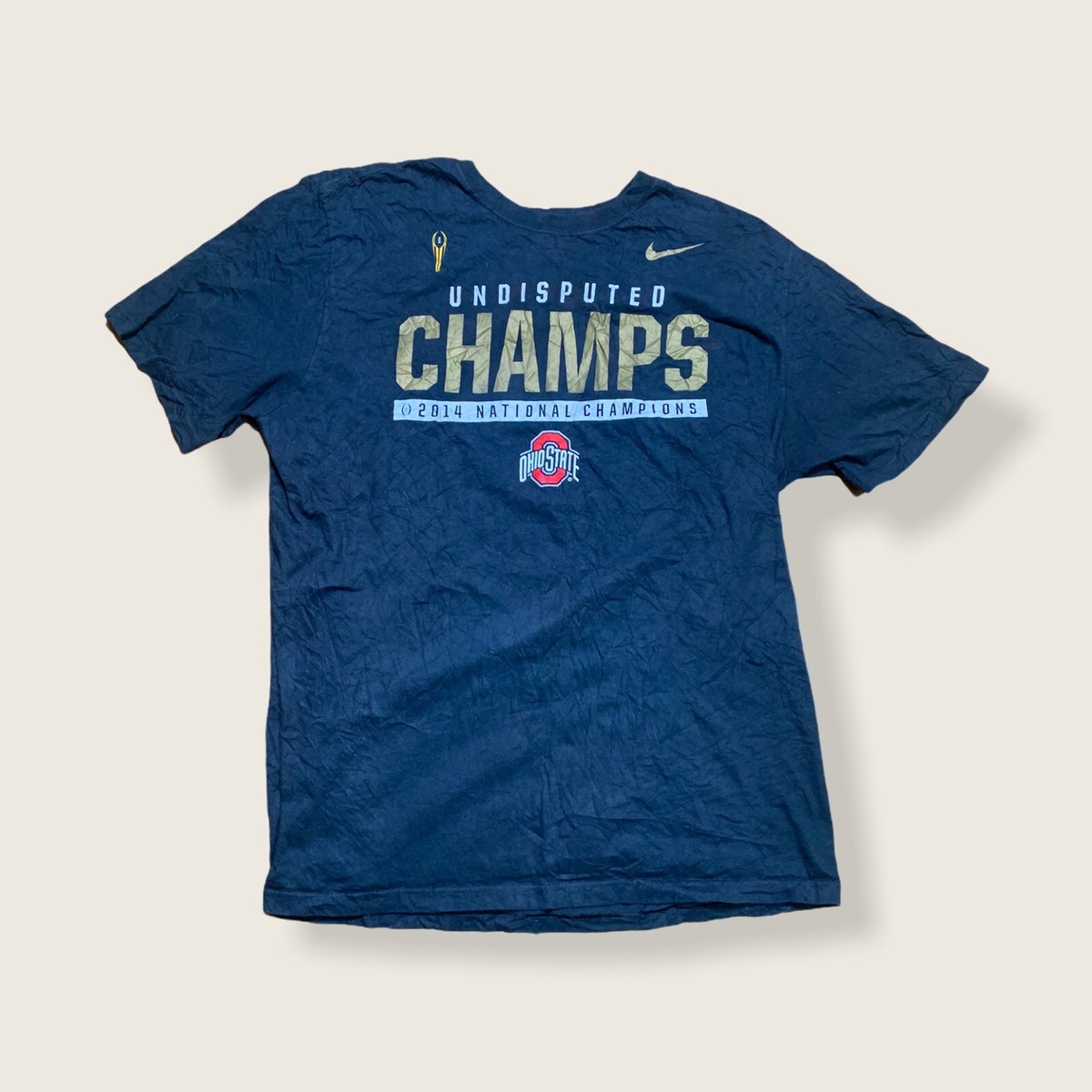 Vintage Nike Black 'Undisputed Champs' print T-Shirt UK