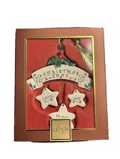 Christmas Ornaments Peace Love Joy Set of 3 2007 Holiday Season Decorations