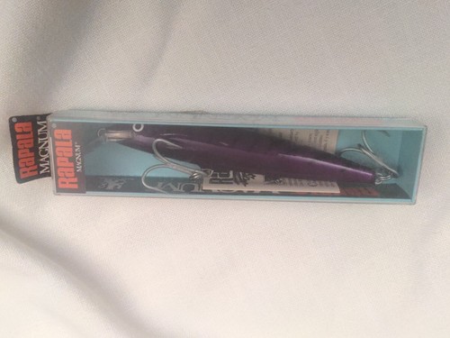 NUEVO 5.5" Rapala Magnum Flotante Púrpura Mackeral Muskie Lucio Bajo Walleye Señuelo - Imagen 10 de 10