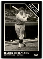 1991 CONLON COLLECTION TSN HARRY HEILMANN DETROIT TIGERS #52