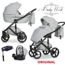 RIKO NATURO ECCO PRAM 2in1  3in1 CARRYCOT+ PUSHCHAIR + CAR SEAT +  Isofix