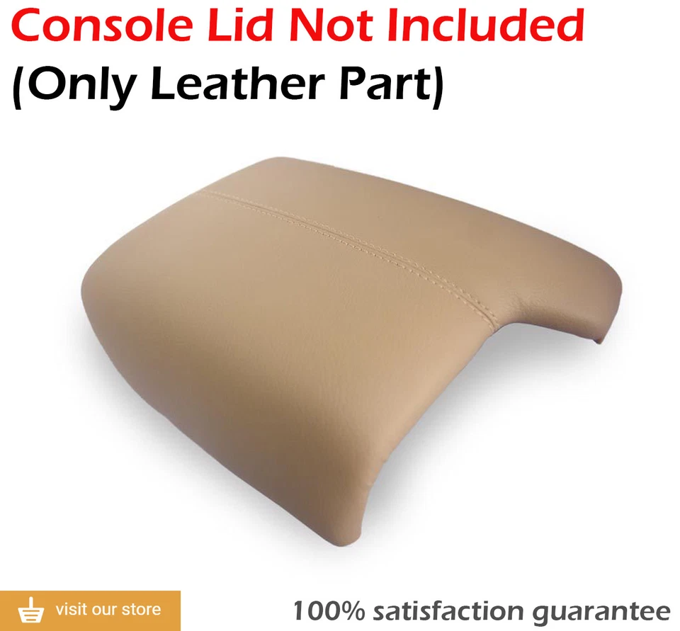 Console central apoio de braço couro sintético capa para Honda Accord 13-17 bege - Imagem 2 de 4
