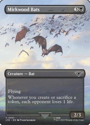 Borderless MIRKWOOD BATS x4 mtg NM-M Lord of The Rings 4 Common Scene 421