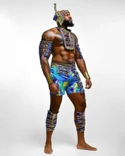 Male carnival costume, med lg,xl,2xl, caribbean carnival play mas 