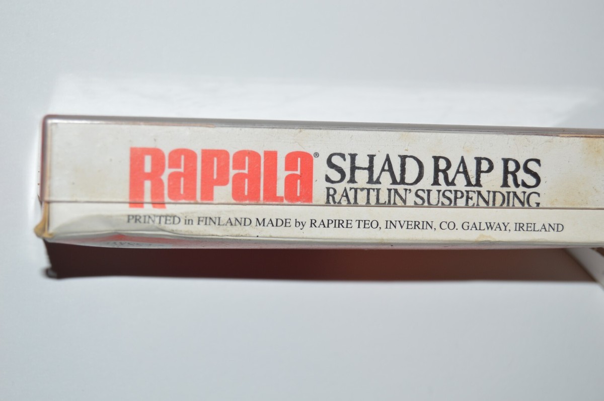 older rapala shad rap rs srrs-7 s silver black 2.75 rattlin