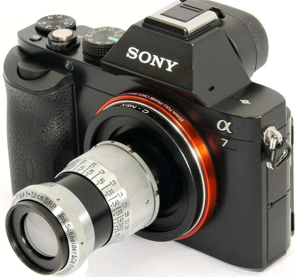 SCHNEIDER KREUZNACH Tele-XENAR 1:3.8 F=7.5cm Lens C-Mount + Sony Alpha A7R A7S - Image 2 of 4
