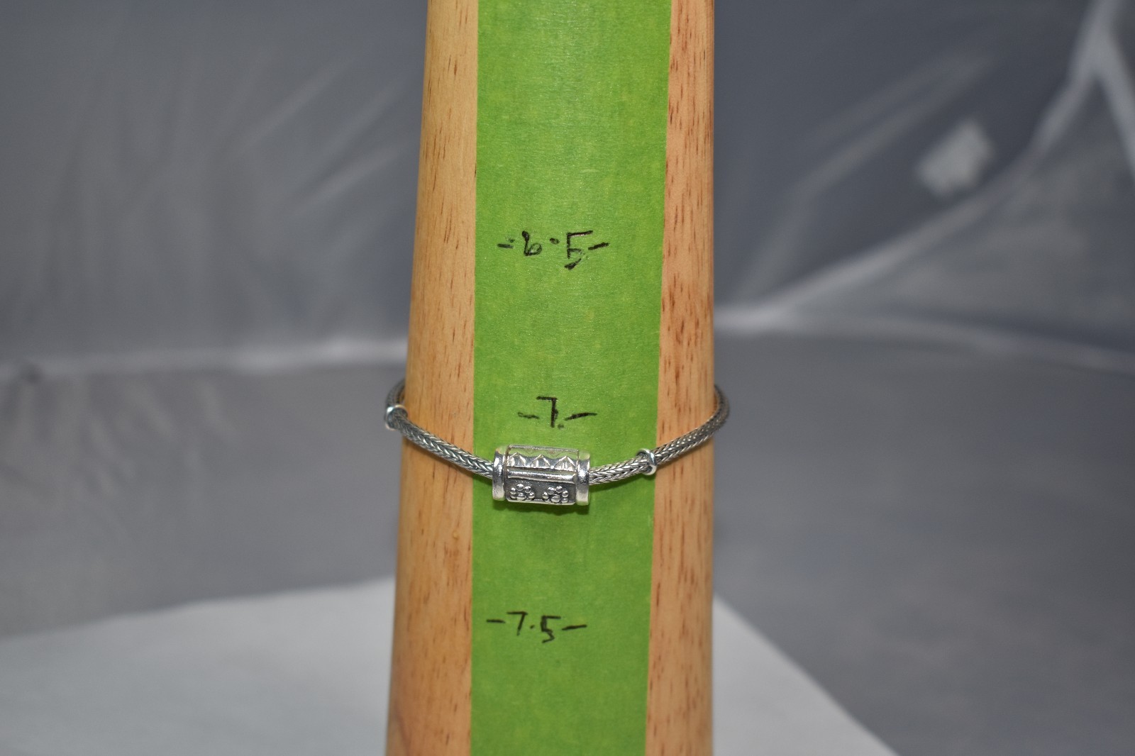 Solid Sterling Silver 925 Wheat Link Toggle Clasp… - image 12