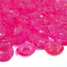 LARGE SCATTER CRYSTALS DIAMANTE DIAMOND / HEART Craft Gem Wedding Table Confetti