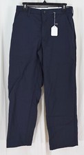 Bulwark Men's Flame Resistant 9 Oz Twill Cotton Work Pant Navy Size 30