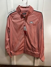 NEW Kappa Pink Coral Track Jacket Womens XL