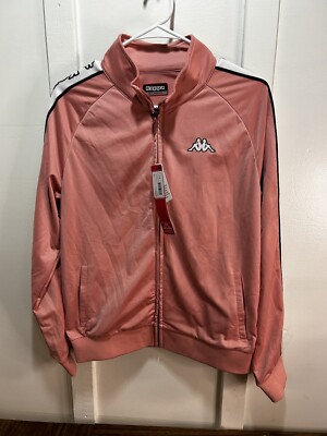 NEW Kappa Pink Coral Track Jacket Womens XL