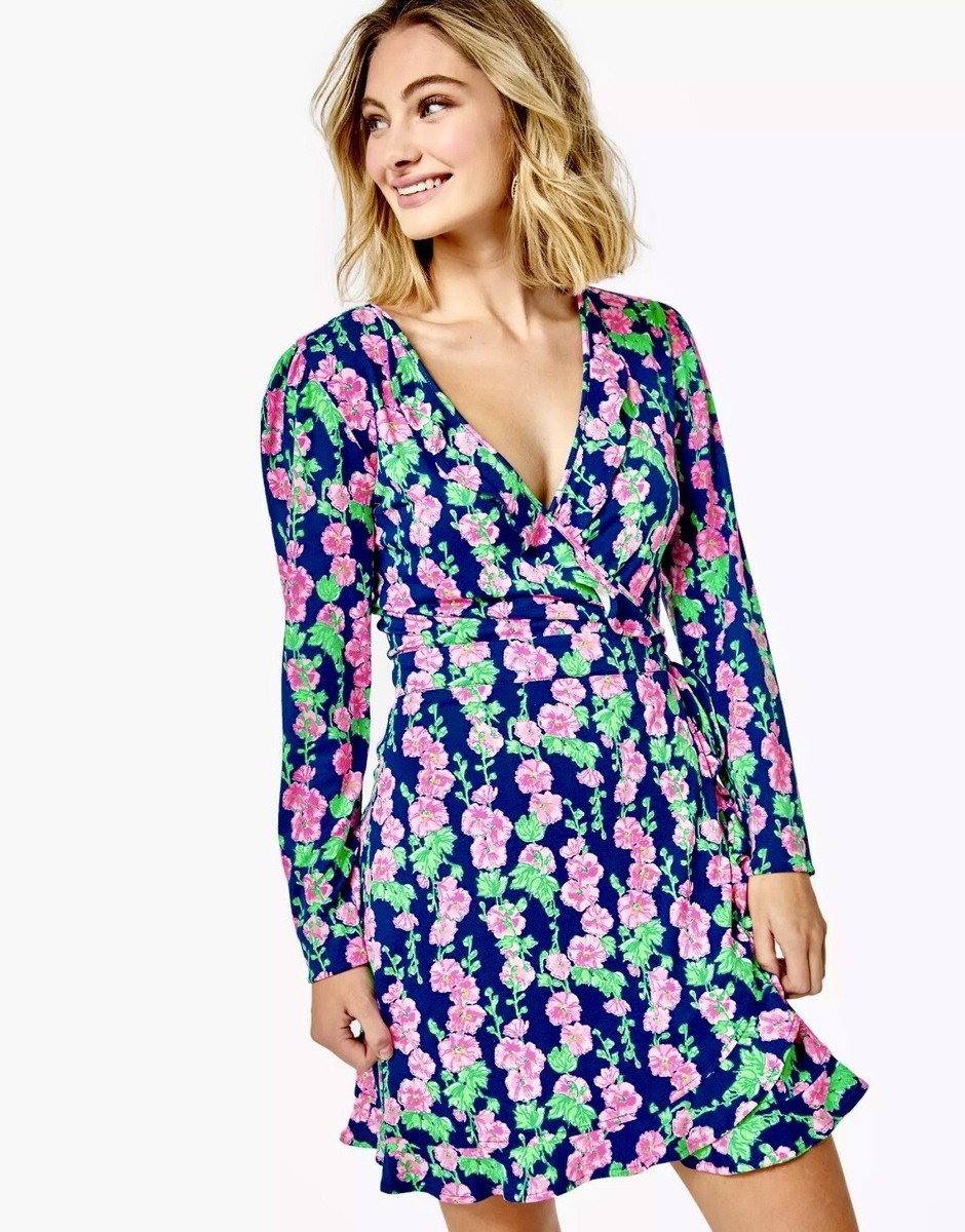 (取寄) リリー ピュリッツァー レディース ミレーユ ロンパー Lilly Pulitzer women Mirelle Romper Oyster Bay Navy De Vine NWT Lilly Pulitzer Mirelle Oyster Bay Navy De Vine Ruffle Wrap