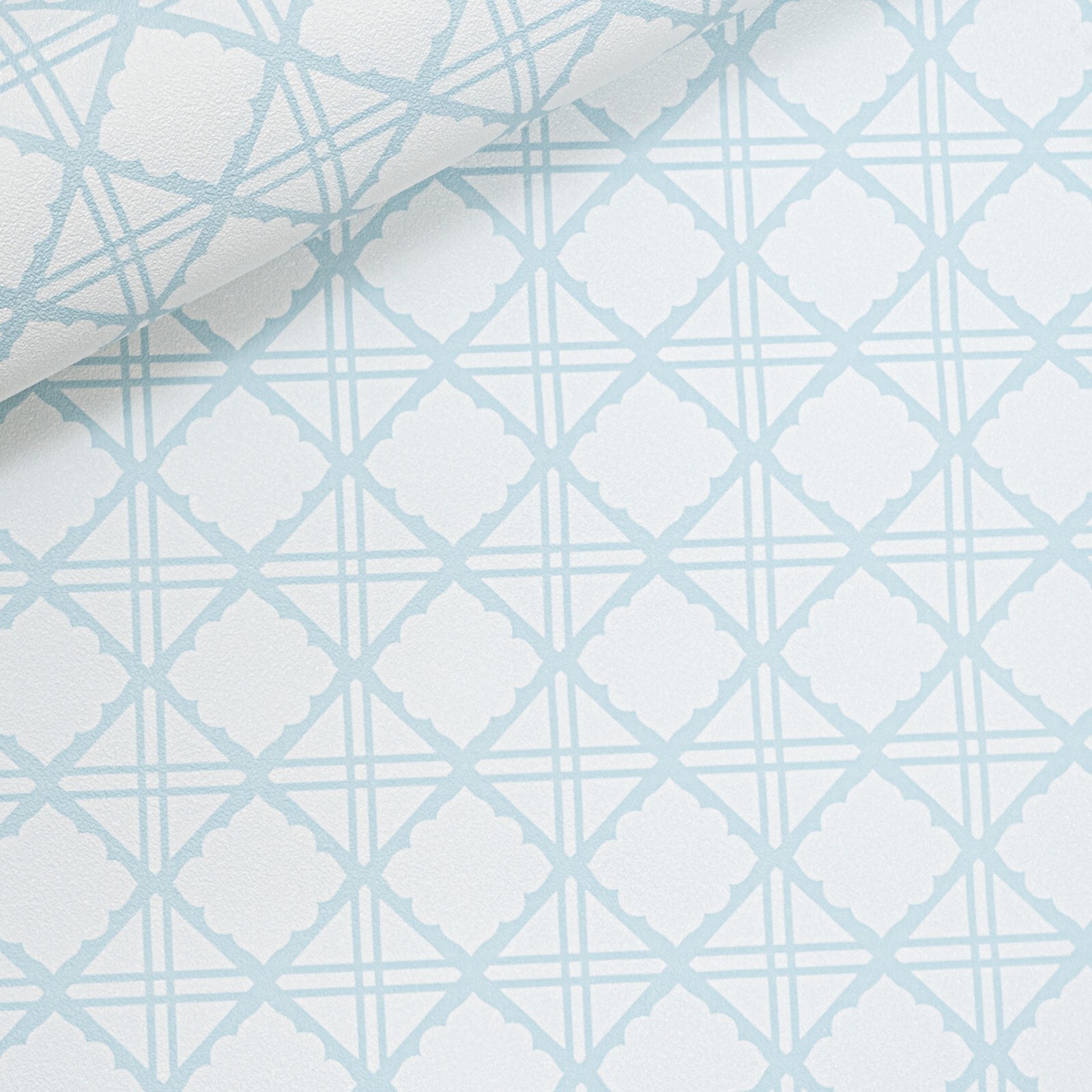 Light Blue Geometric Wallpaper Diamond Pattern Textured Paste The Wall Feature